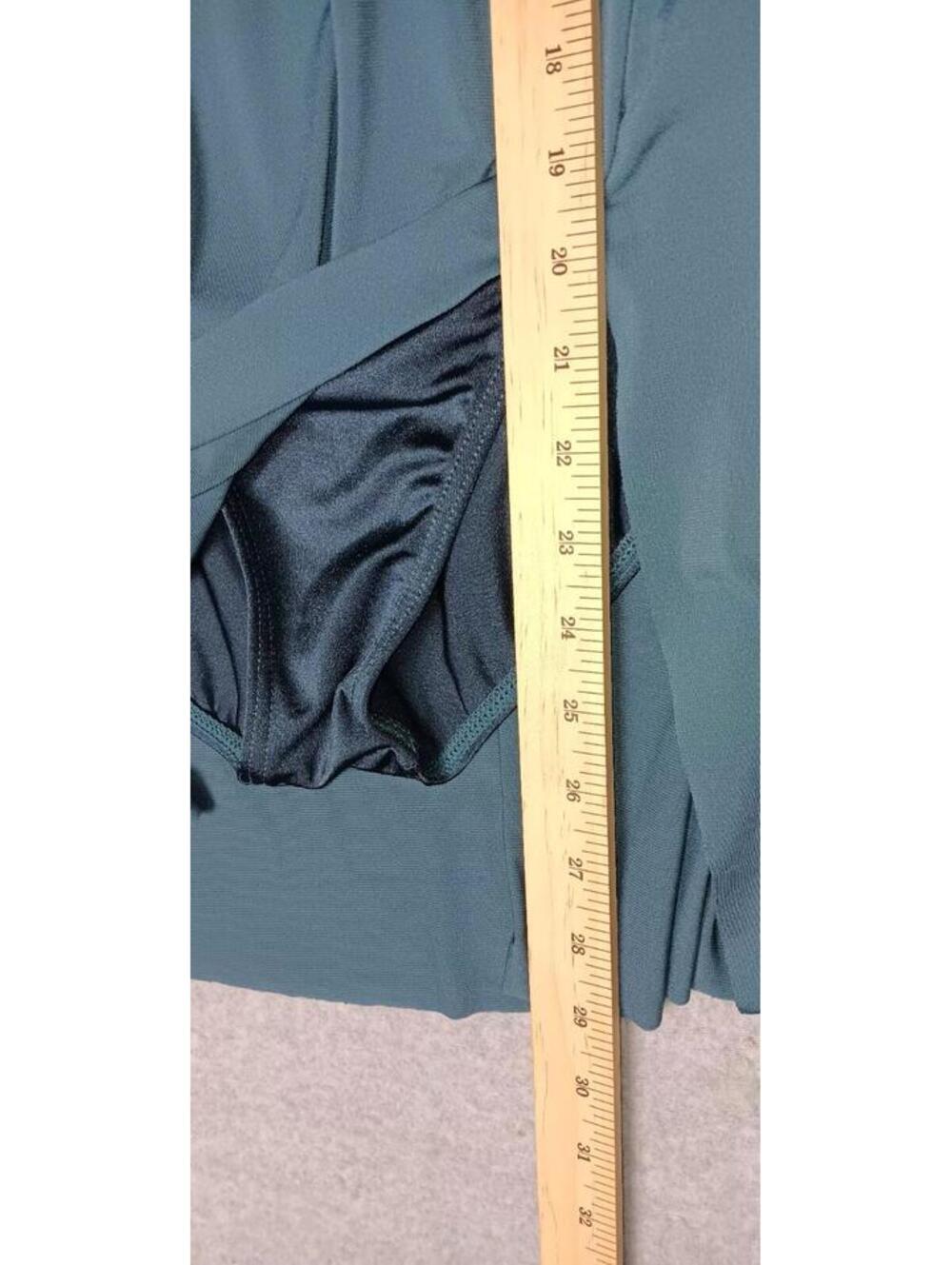 Weissman Dance Costume Dress Womens Size MA Blue Slit Side Sleeveless - Picture 4 of 9